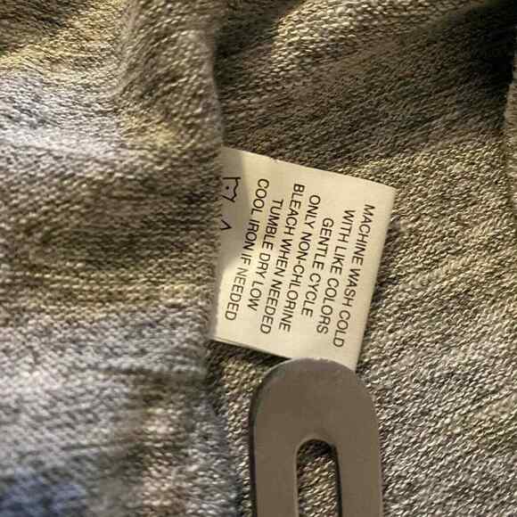 Eyeshadow Wrap Dress Size XL Short Sleeves Gray Midi *New* - Picture 13 of 14